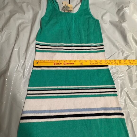 Tommy Bahama Striped Teal and White Everson Tank Bodycon Dress Size XS - NWT - Picture 9 of 13
